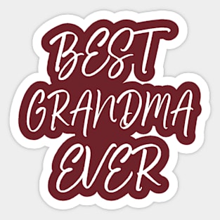 Best Grandma Ever Sticker